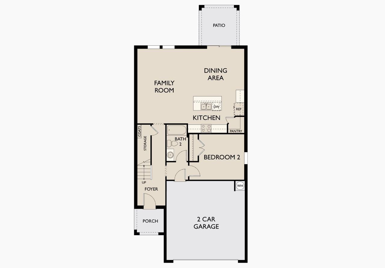 2D floor plan layout of this home in Landings at Mount Olive, Polk City, FL (Image 2). 2D floor plan layout of this home in Landings at Mount Olive, Polk City, FL (Image 2).