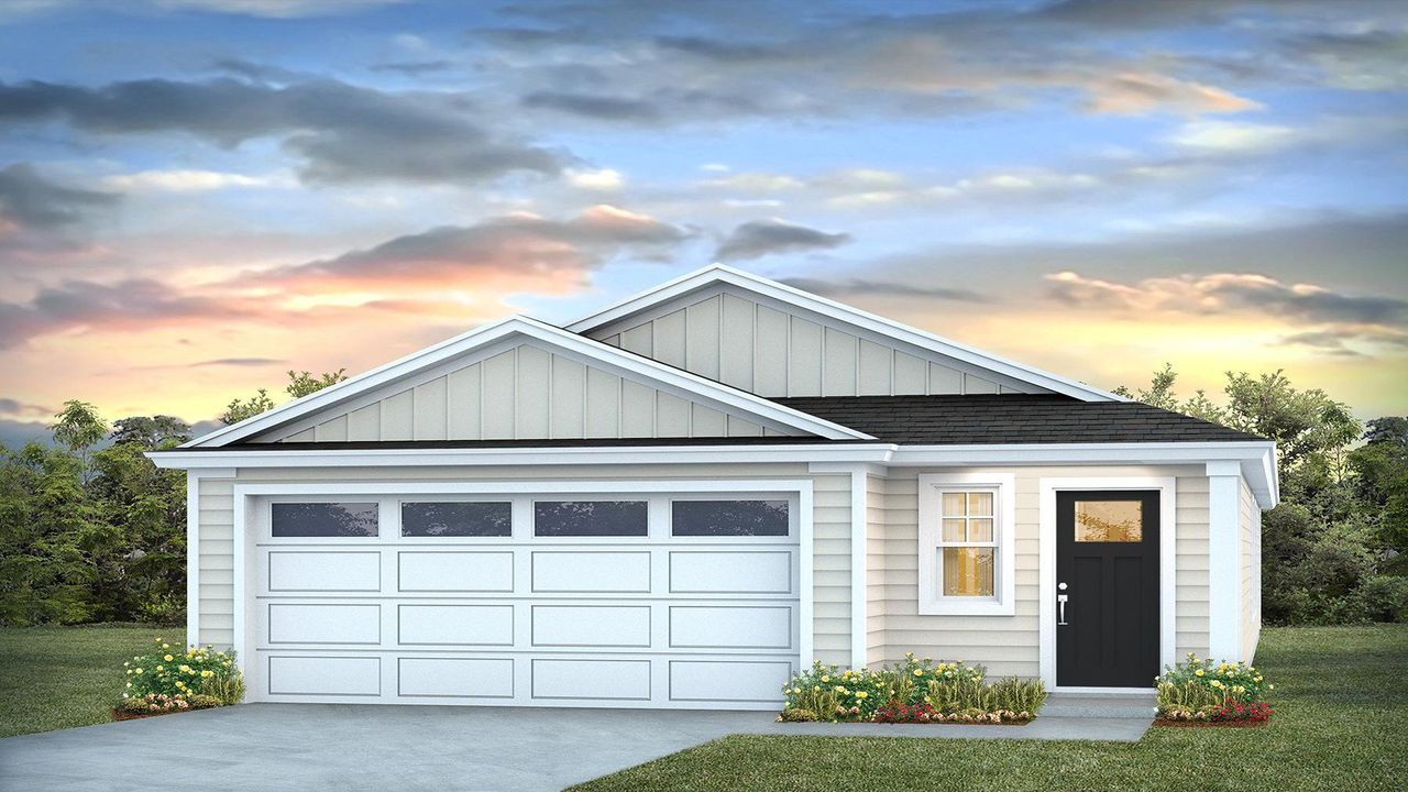 Representative exterior photo of a completed home built from the Willow by D.R. Horton in Altama, Brunswick, GA (Image 2). Representative exterior photo of a completed home built from the Willow by D.R. Horton in Altama, Brunswick, GA (Image 2).