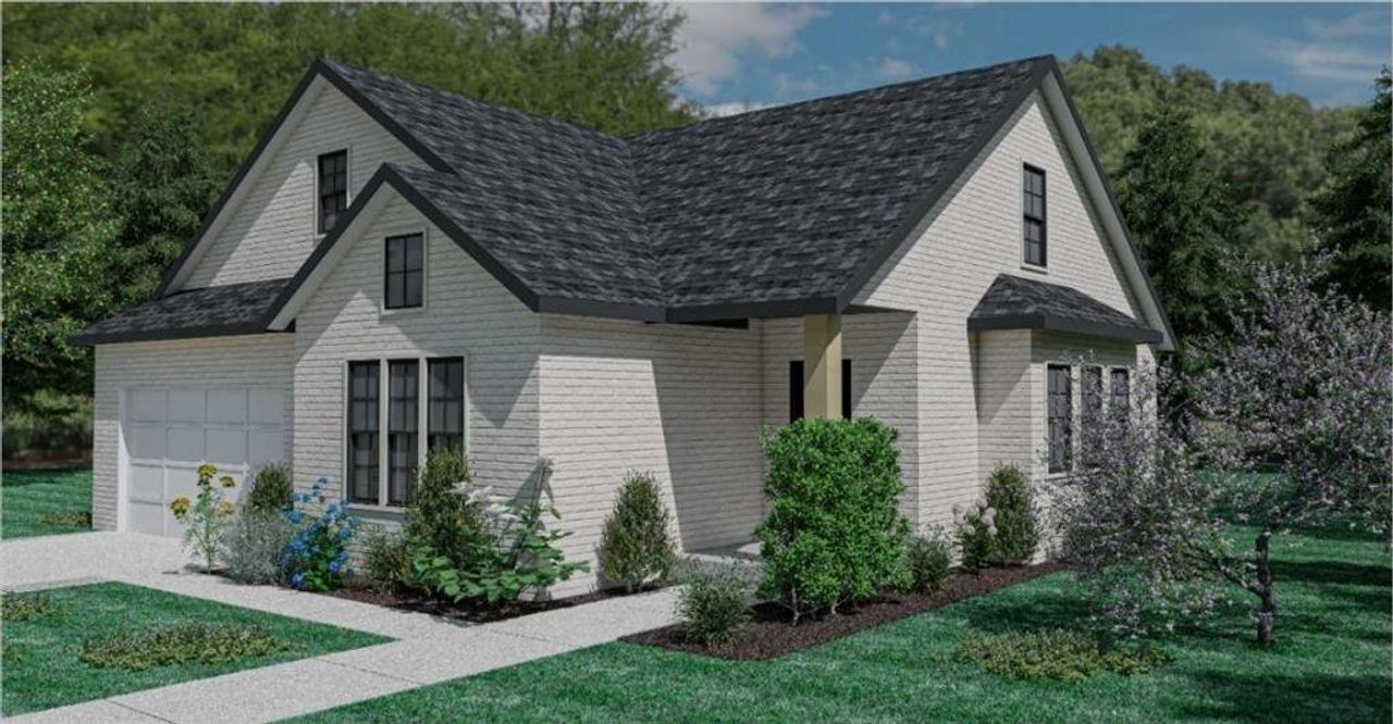Front exterior of a new home in , Covington, GA, highlighting curb appeal (Image 2).