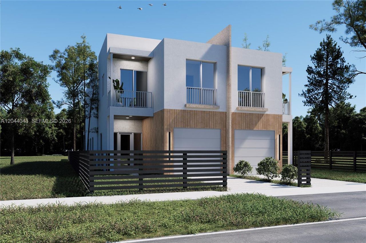 Front exterior of a new home in , Miami, FL, highlighting curb appeal (Image 2). Front exterior of a new home in , Miami, FL, highlighting curb appeal (Image 2).