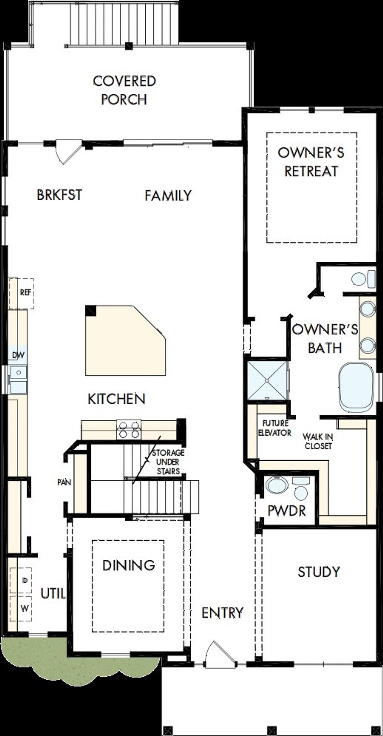 2D floor plan layout of this home in Discover Series - Elevate, Charleston, SC (Image 2).