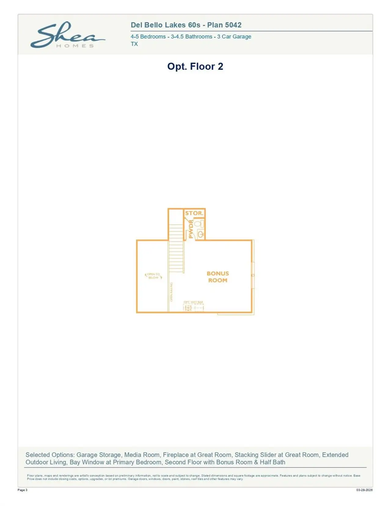 Image 2 of a home in Del Bello Lakes 60'.