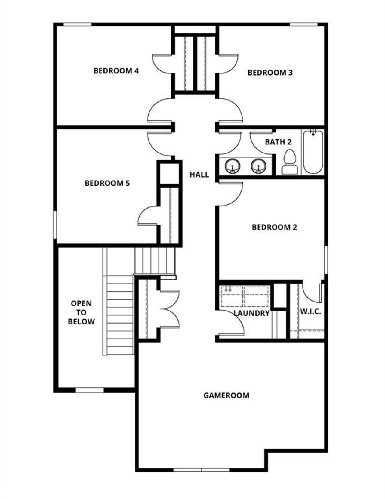2D floor plan layout of this home in Princeton Heights, Princeton, TX (Image 2).