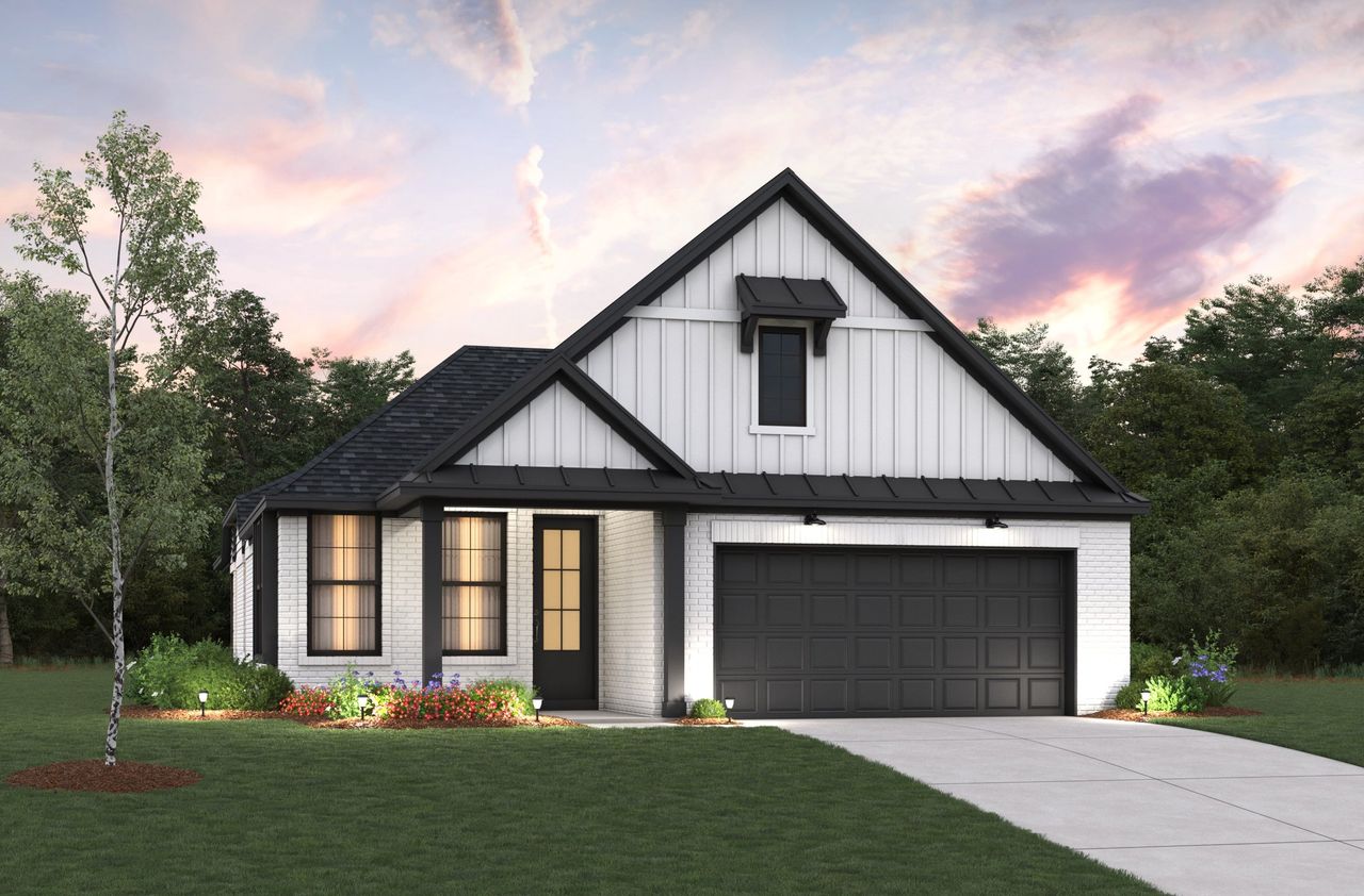 Representative exterior photo of a completed home built from the Quintera by Beazer Homes in Copia Pines: Heritage Collection, Montgomery, TX (Image 2).