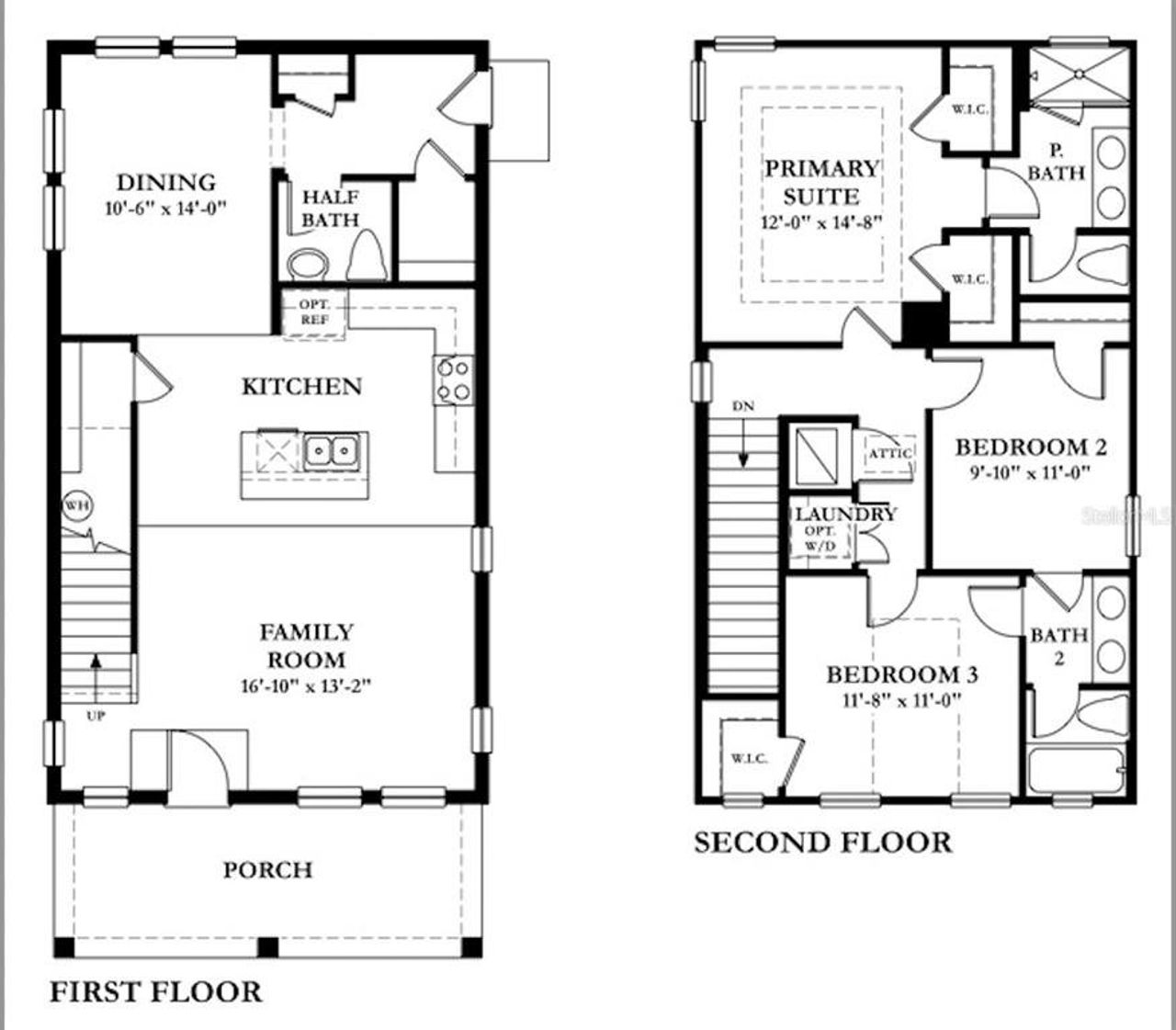 2D floor plan layout of this home in , Tampa, FL (Image 2).