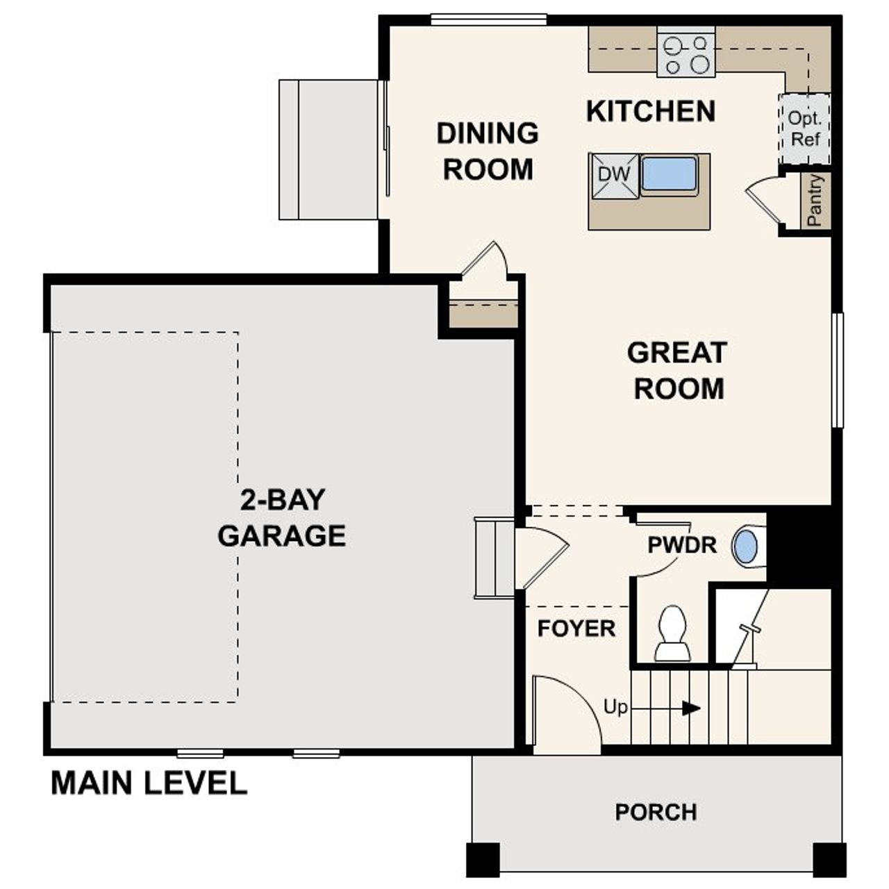 2D floor plan layout of this home in The Contemporary Collection at Windler, Aurora, CO (Image 2). 2D floor plan layout of this home in The Contemporary Collection at Windler, Aurora, CO (Image 2).