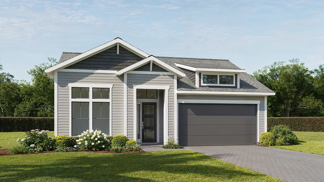 Representative exterior photo of a completed home built from the 2555J by Perry Homes in Hyland Trail, Green Cove Springs, FL (Image 2).