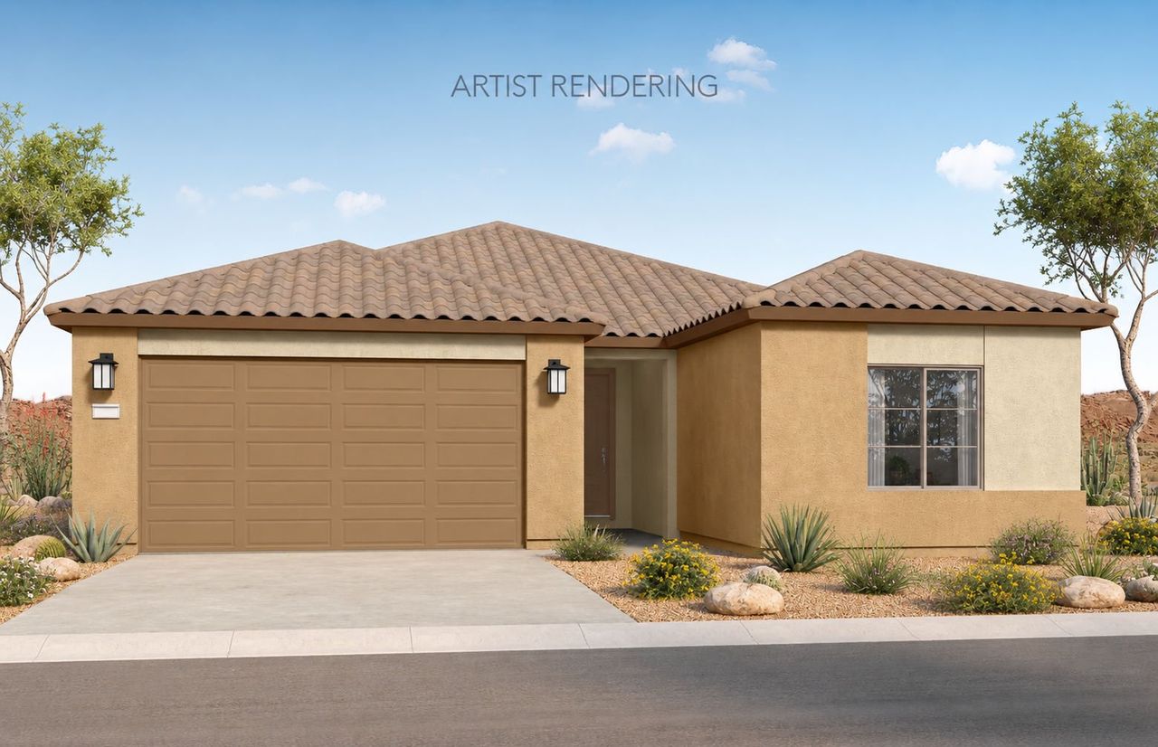 Representative exterior photo of a completed home built from the Poppy by Pulte Homes in San Madera, Buckeye, AZ (Image 2).