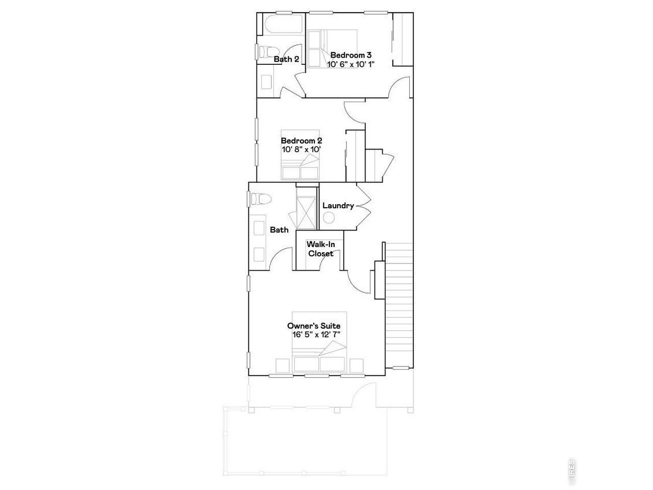 2D floor plan layout of this home in Riano Ridge, Loveland, CO (Image 2). 2D floor plan layout of this home in Riano Ridge, Loveland, CO (Image 2).