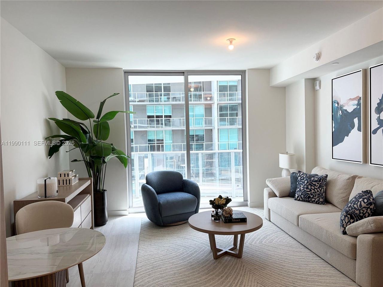 Furnished interior view inside a new home in Viceroy Brickell Residences Miami, Miami (Image 2).