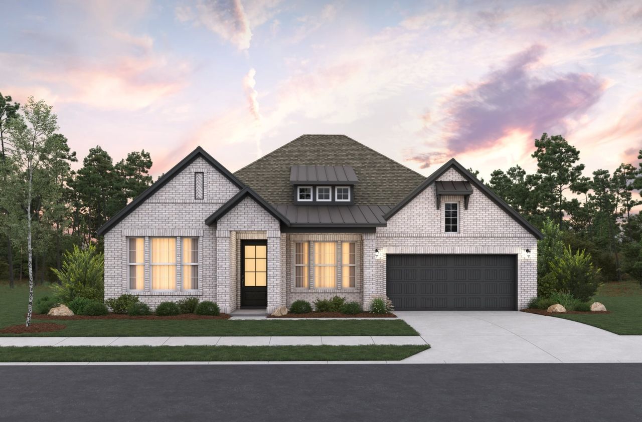 Representative exterior photo of a completed home built from the Bandera by Beazer Homes in Harvest Hills, Marion, TX (Image 2).