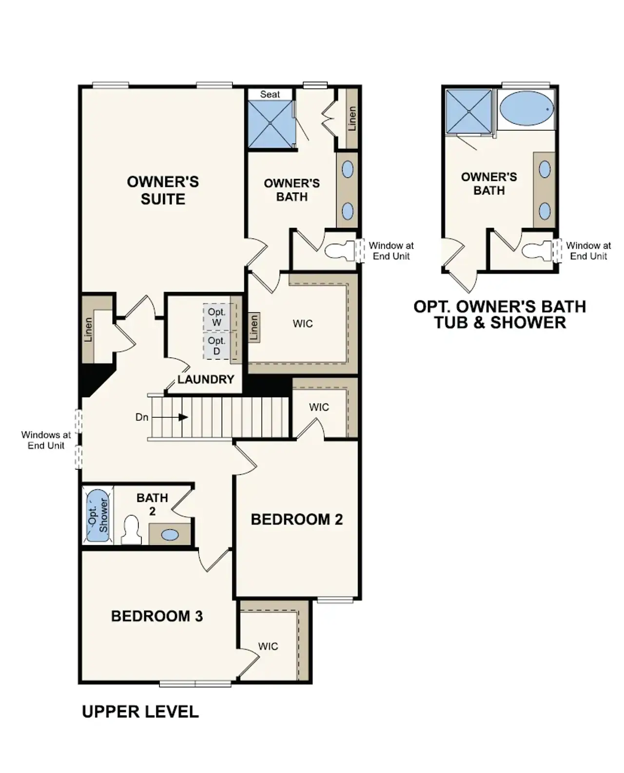 2D floor plan layout of this home in Sherwood Square, Flowery Branch, GA (Image 2).