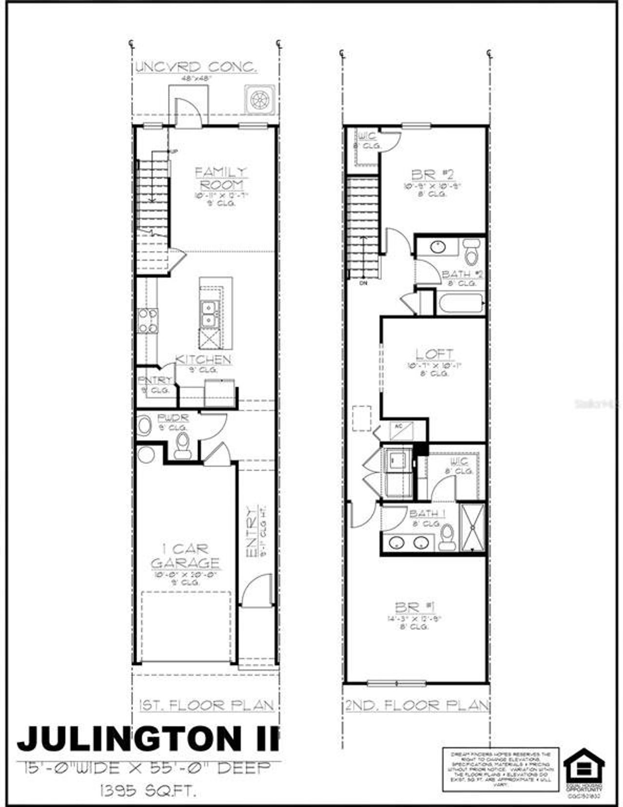 2D floor plan layout of this home in Cary Landing, Jacksonville, FL (Image 2).