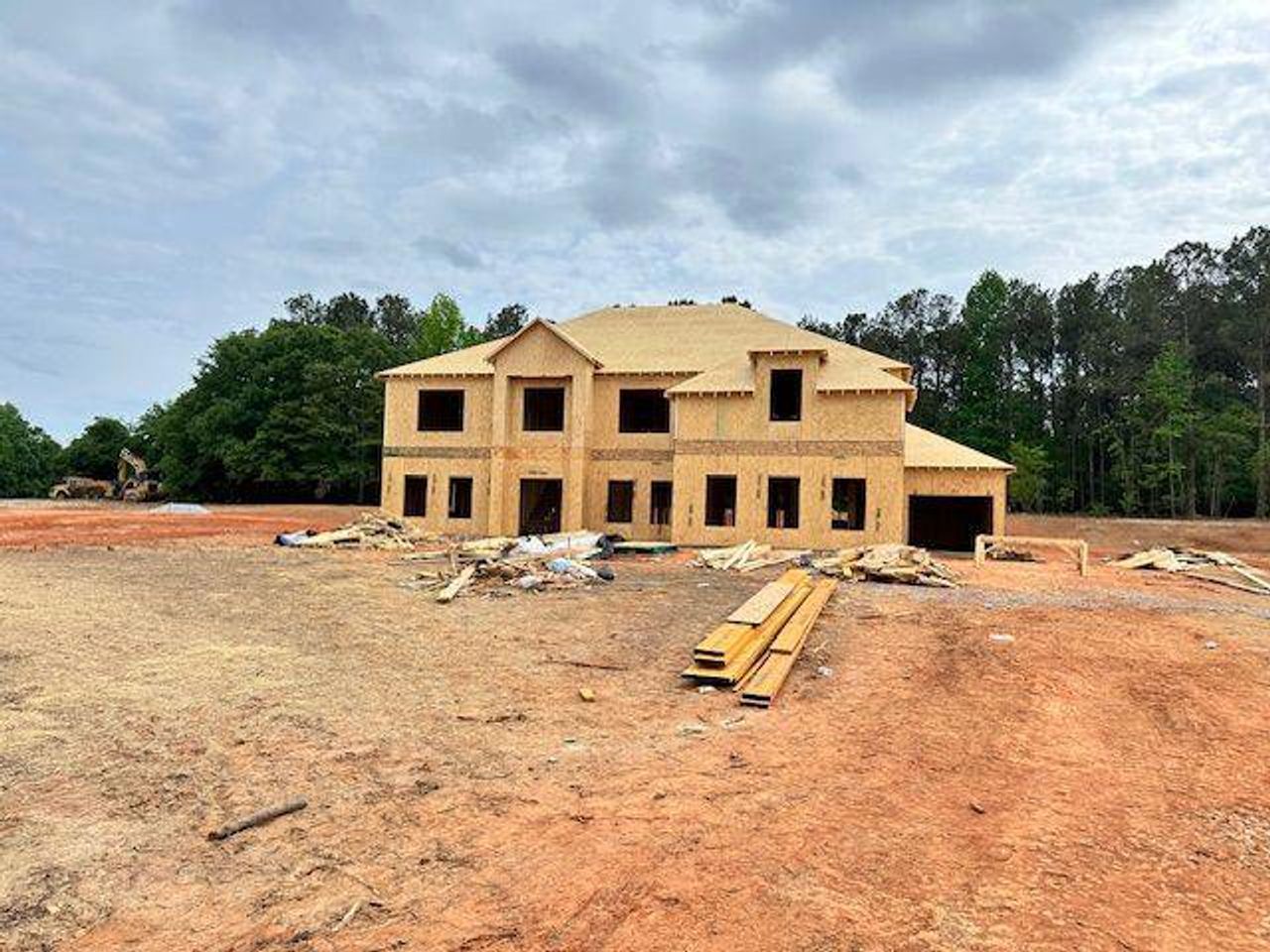 In-progress construction of a new home in , Conyers, GA (Image 2).