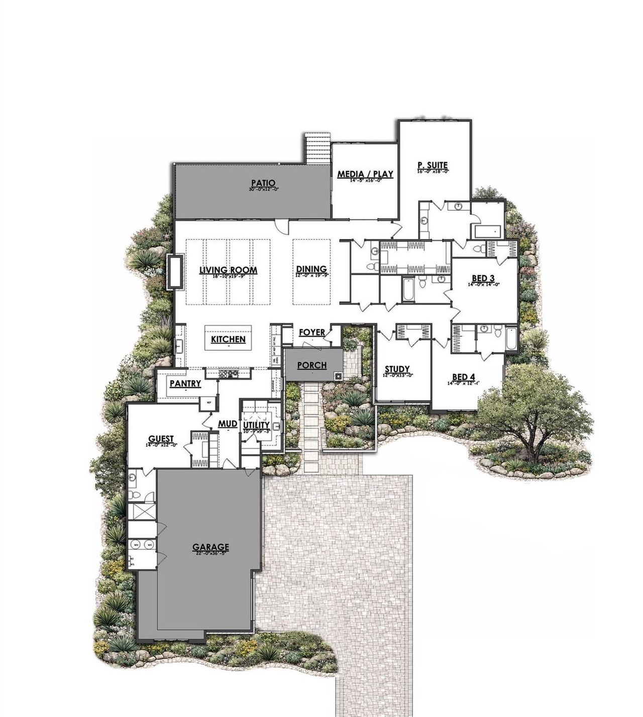 View of floor plan / room layout