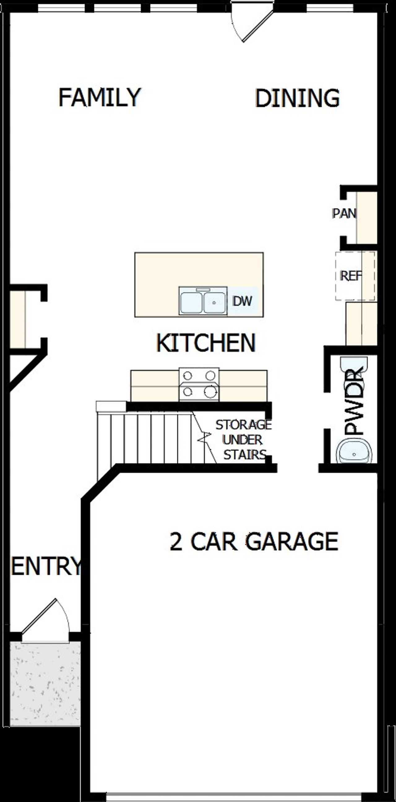 2D floor plan layout of this home in Grandview Terrace, Canton, GA (Image 2).