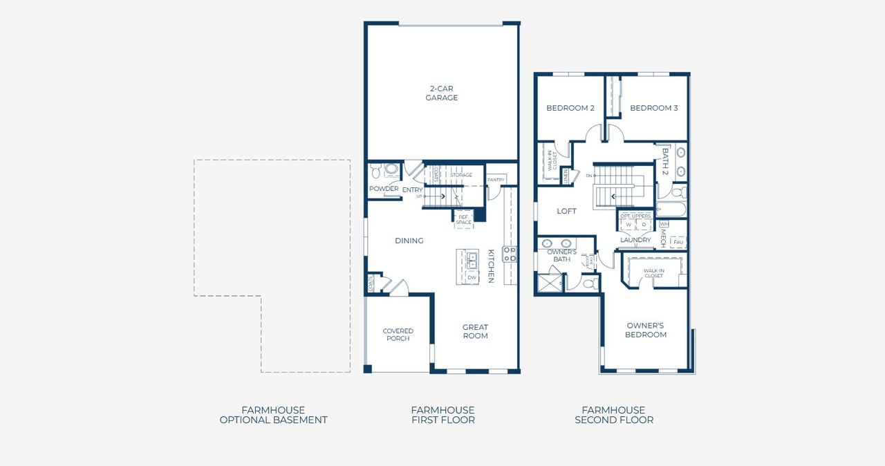 2D floor plan layout of this home in Harvest Crossing, Aurora, CO (Image 2).