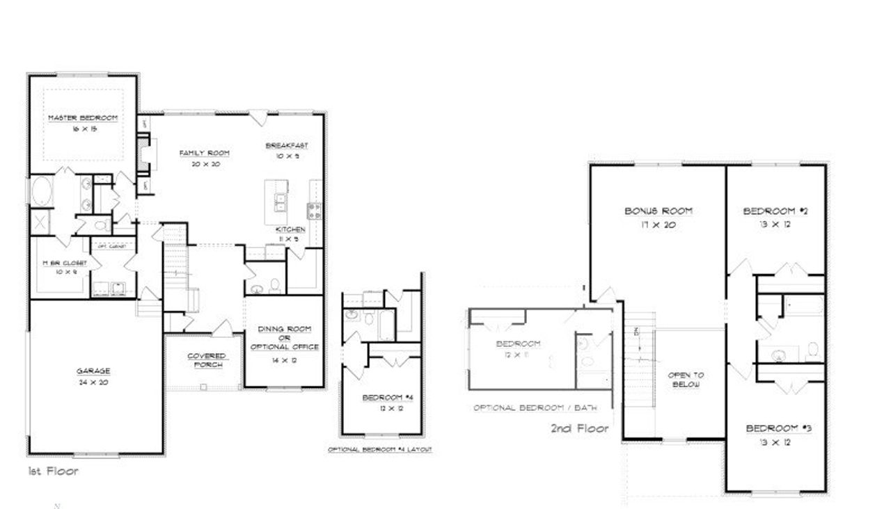 2D floor plan layout for the Henley by Southeastern Building Corporation in Saundersville Station, Hendersonville, TN (Image 2).