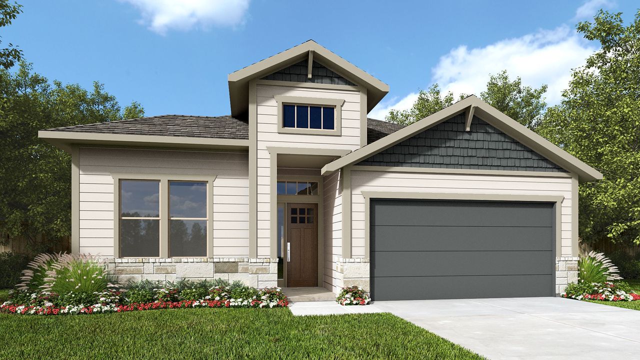 Representative exterior photo of a completed home built from the 2016J by Perry Homes in Hyland Trail, Green Cove Springs, FL (Image 2).