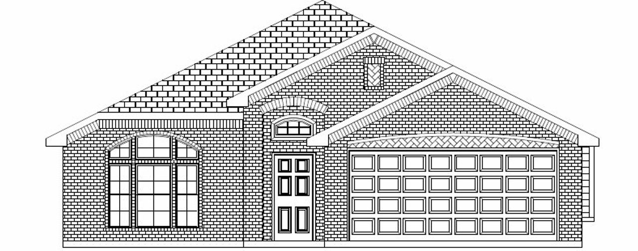 Exterior rendering of this home design in Pitcock Addition, Graham, TX (Image 2).