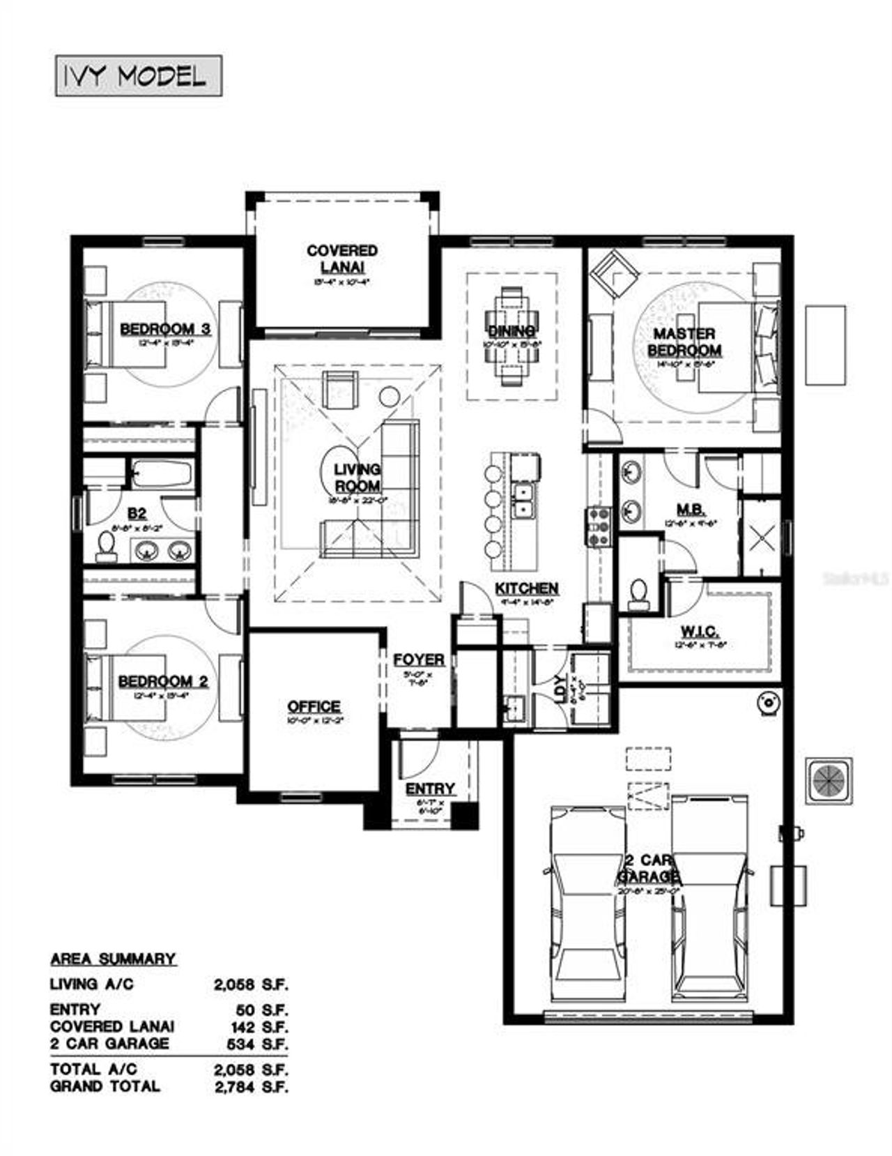 2D floor plan layout of this home in , North Port, FL (Image 2). 2D floor plan layout of this home in , North Port, FL (Image 2).