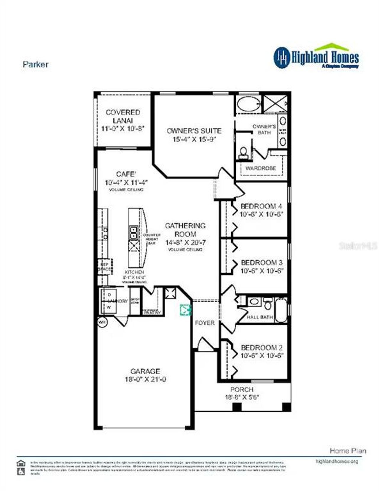 2D floor plan layout of this home in Copperleaf, Ocala, FL (Image 2).