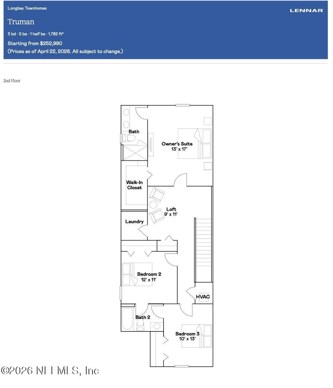2D floor plan layout of this home in , Middleburg, FL (Image 2).