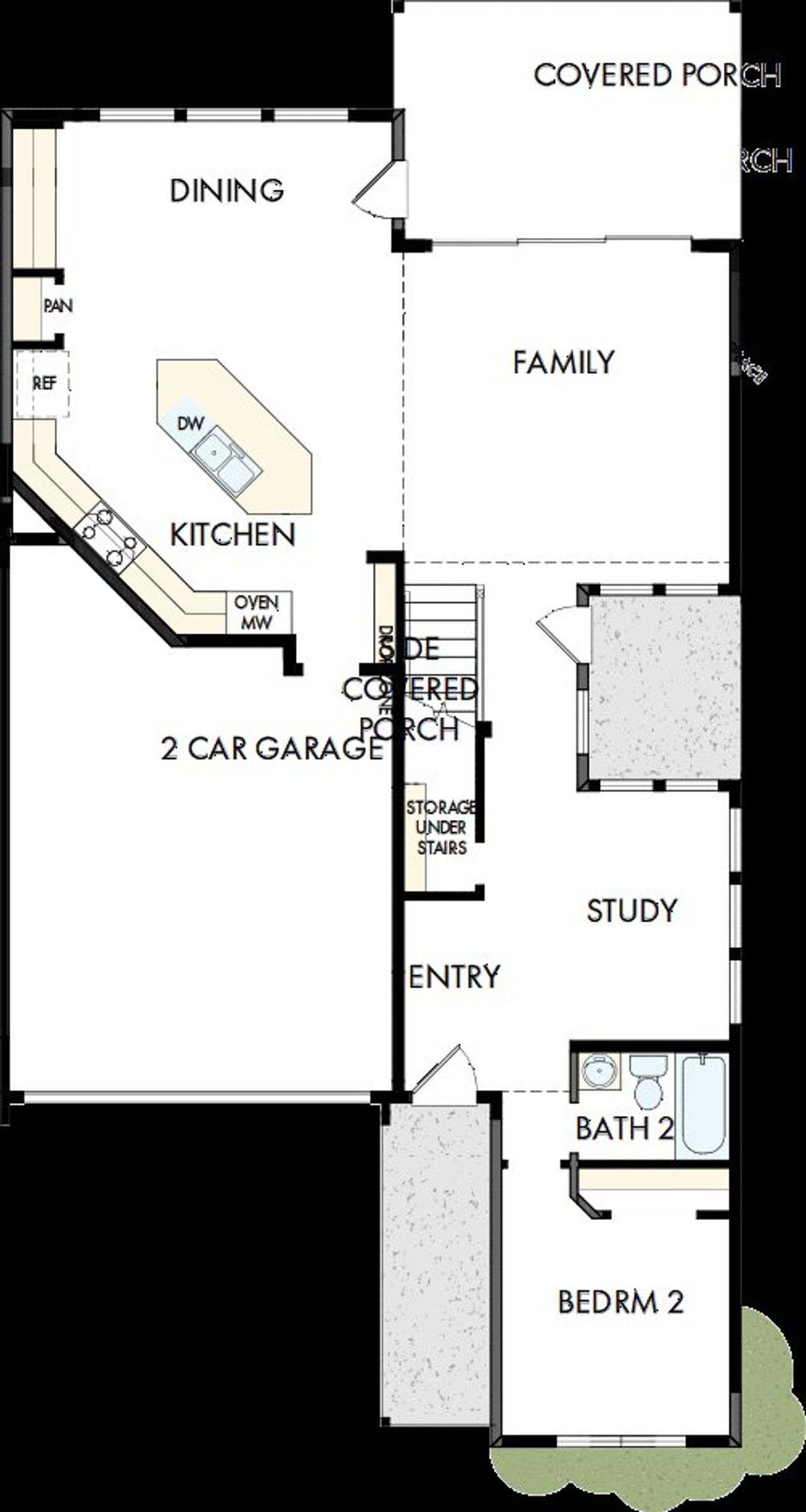2D floor plan layout of this home in Landmark, Denton, TX (Image 2).