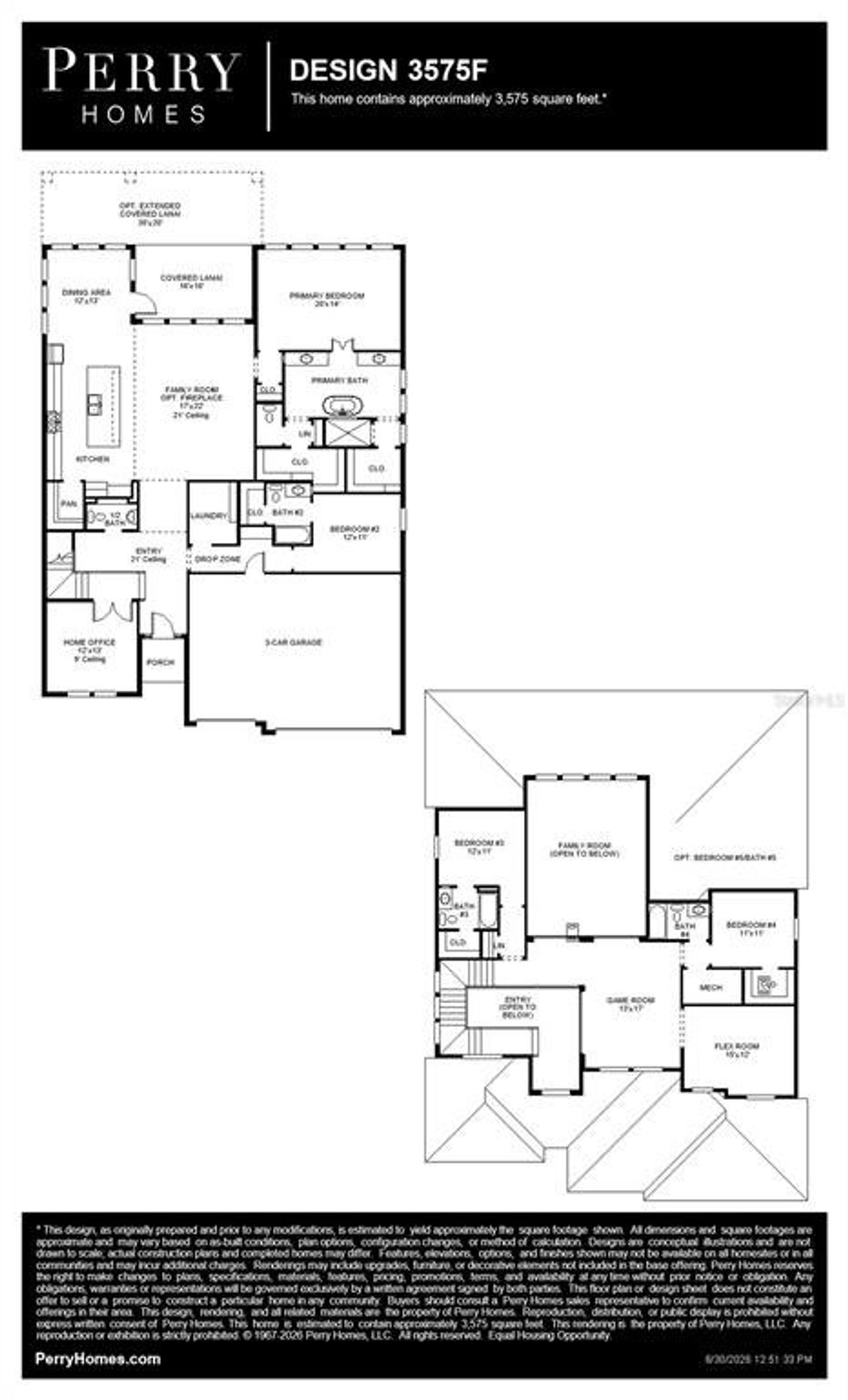 2D floor plan layout of this home in Sanctuary at Seaire, Parrish, FL (Image 2).