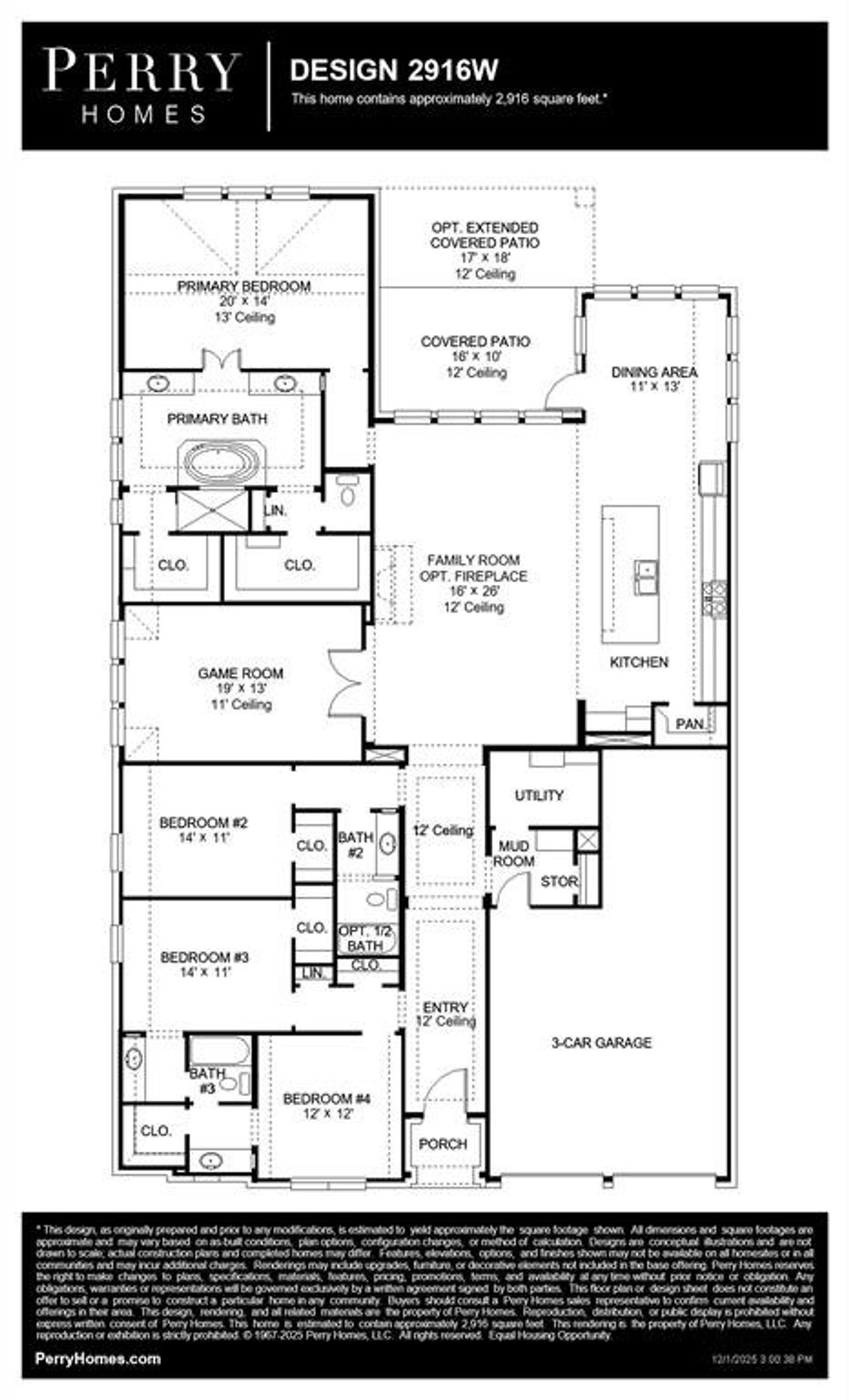 2D floor plan layout of this home in Myrtle Creek, Waxahachie, TX (Image 2).