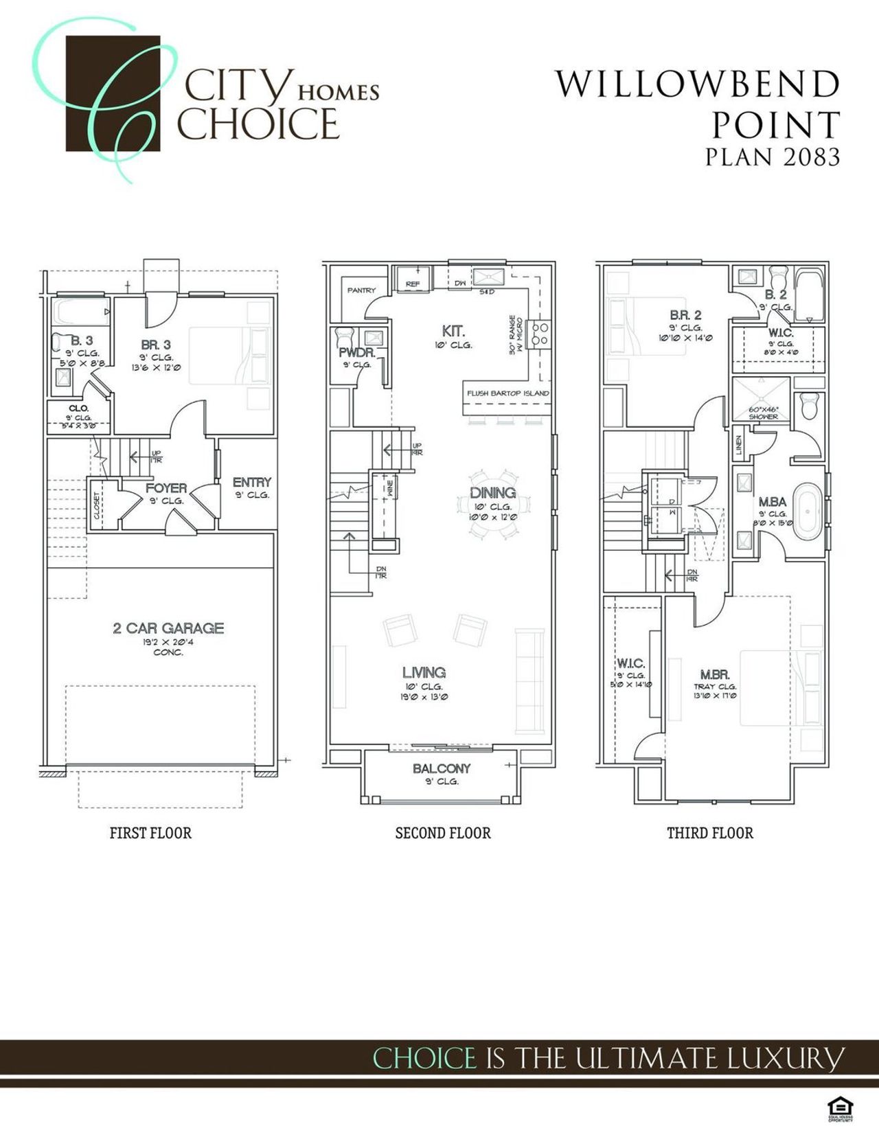 2D floor plan layout of this home in Willowbend Point, Houston, TX (Image 2).