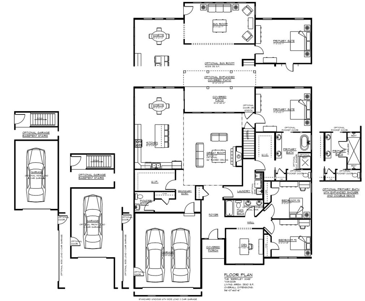2D floor plan layout of this home in Fieldstream Estates, Lancaster, NY (Image 2).
