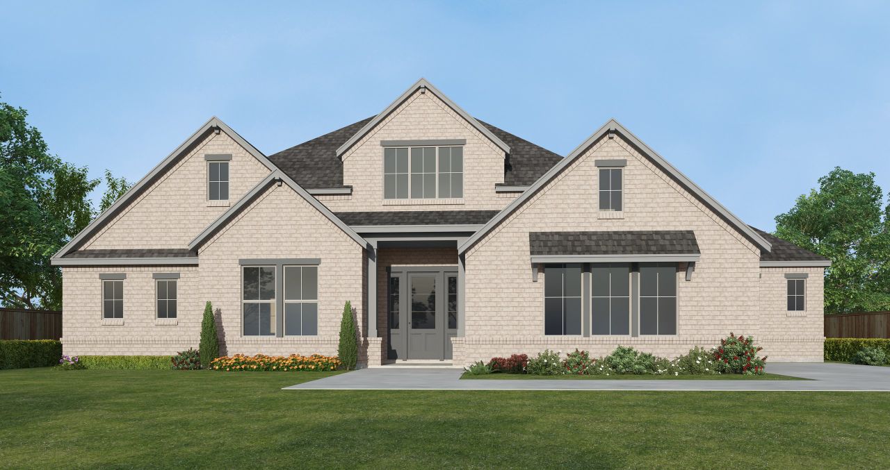 Representative exterior photo of a completed home built from the Caitlyn by Our Country Homes in Rocky Top Ranch, Reno, TX (Image 2).