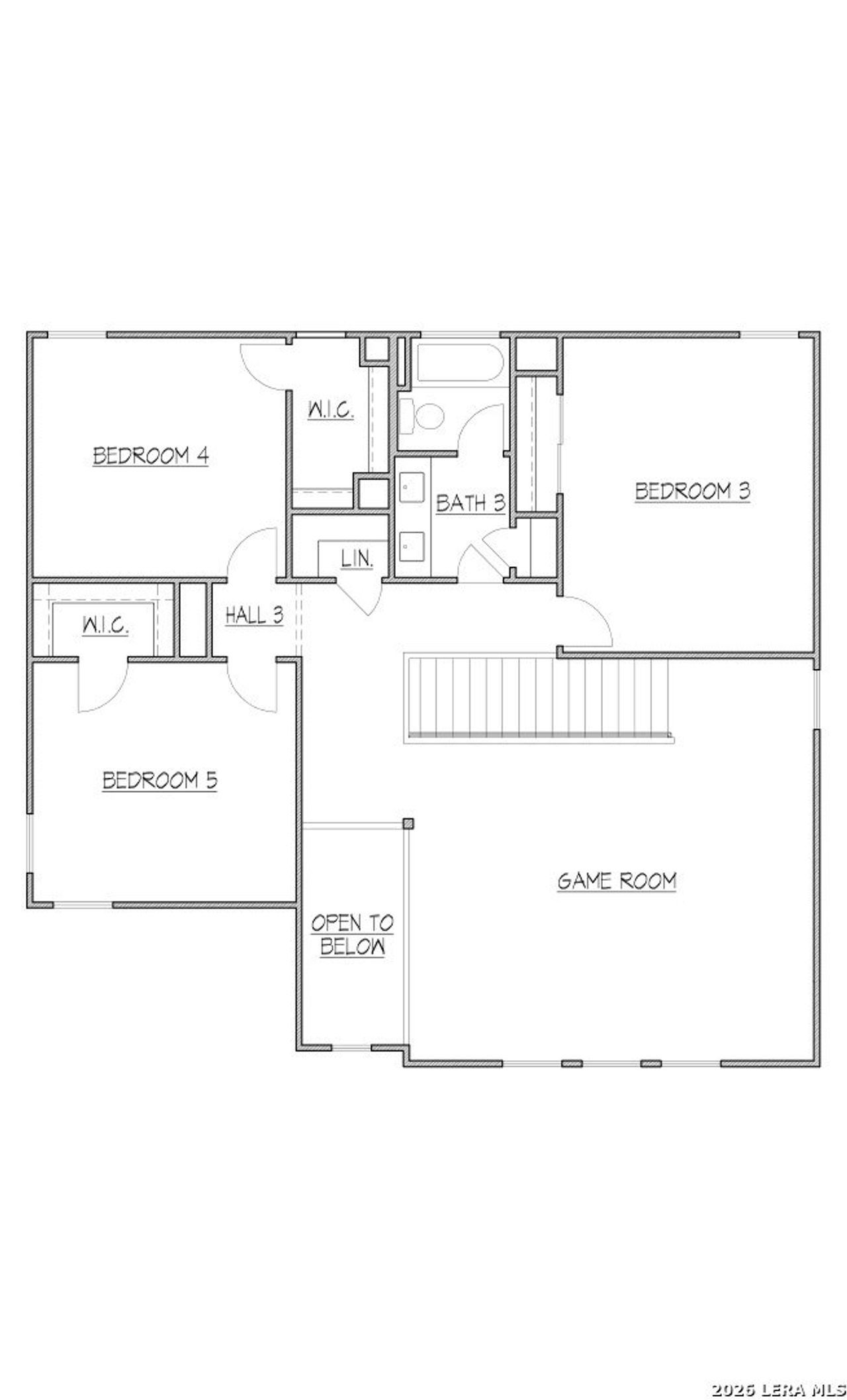 2D floor plan layout of this home in The Woodlands, Mico, TX (Image 2).