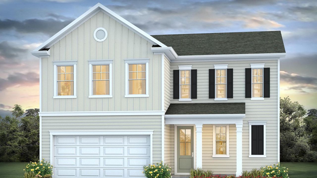 Representative exterior photo of a completed home built from the BELFORT by D.R. Horton in Chapman Village, Conway, SC (Image 2).