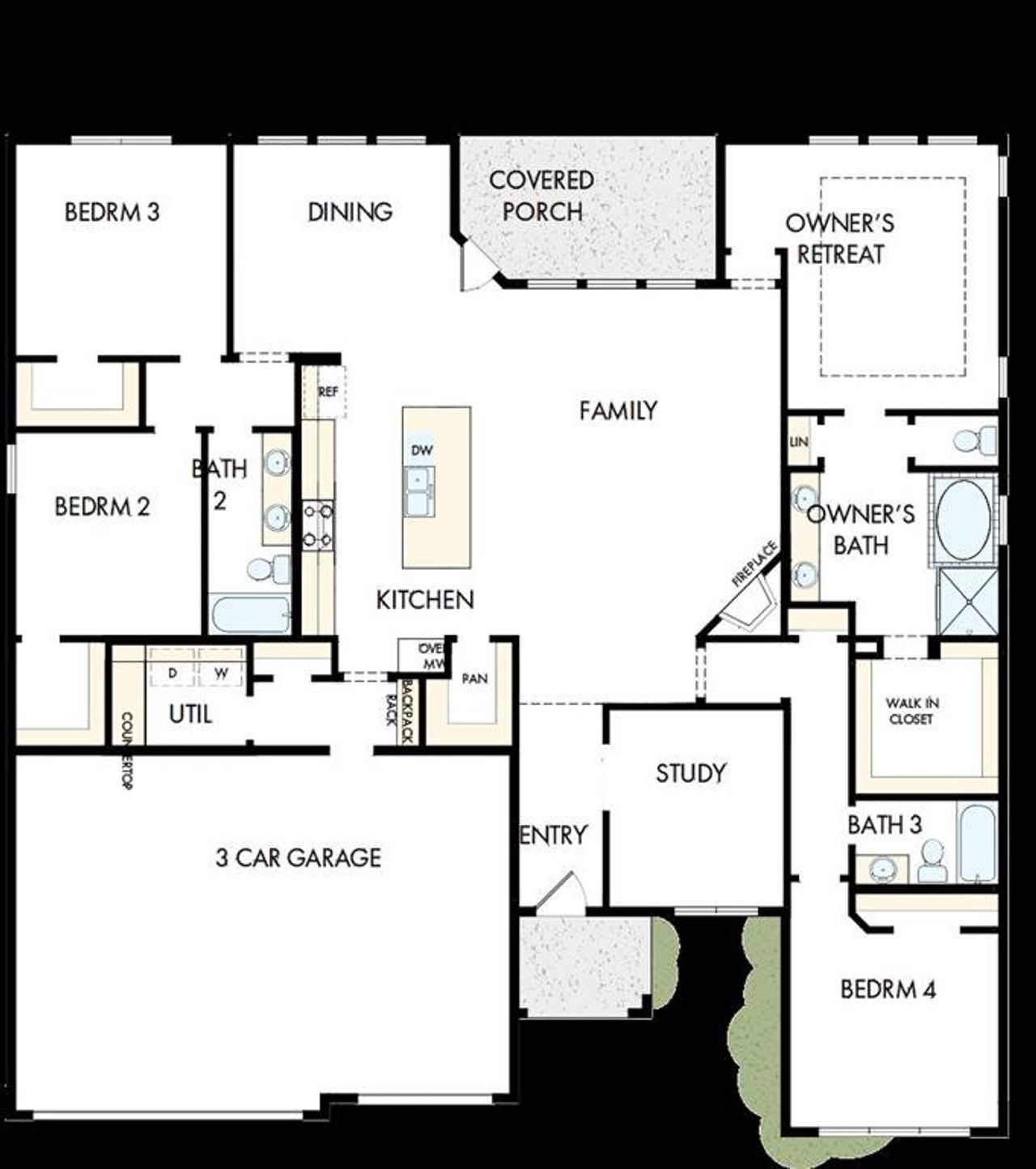 View of floor plan / room layout