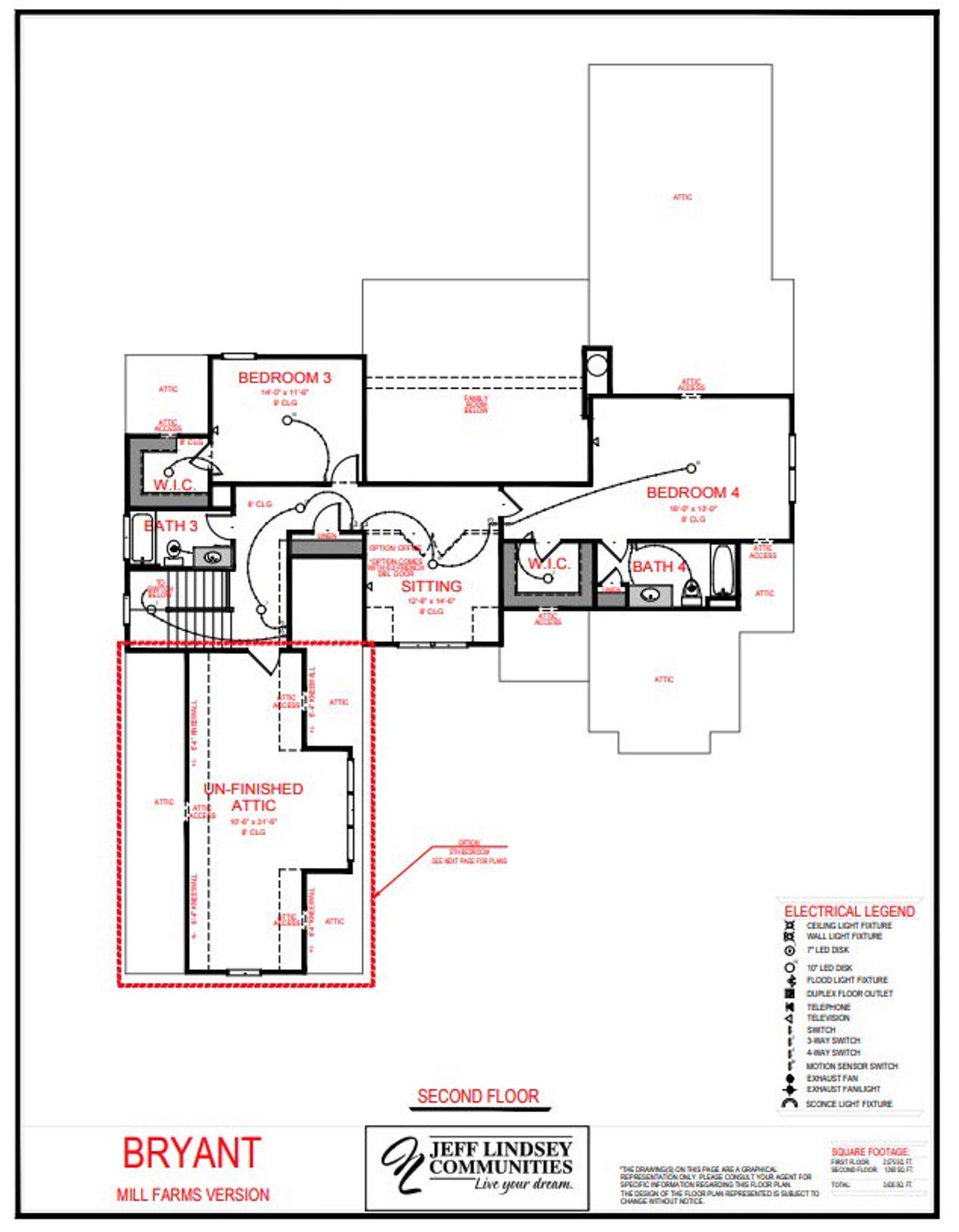 2D floor plan layout for the Bryant F by Jeff Lindsey Communities in Mill Farms, Peachtree City, GA (Image 2). 2D floor plan layout for the Bryant F by Jeff Lindsey Communities in Mill Farms, Peachtree City, GA (Image 2).