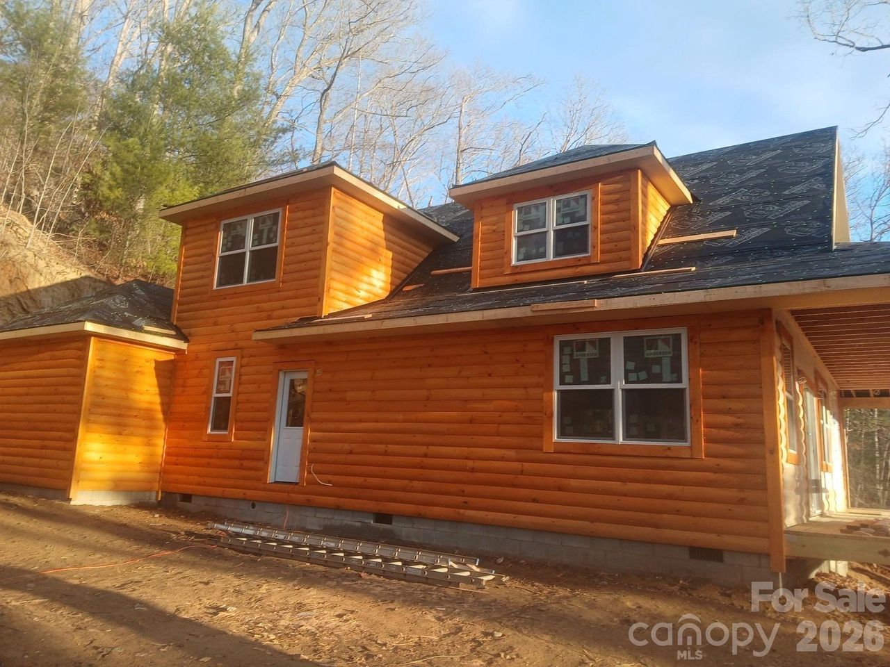 In-progress construction of a new home in , Clyde, NC (Image 2).