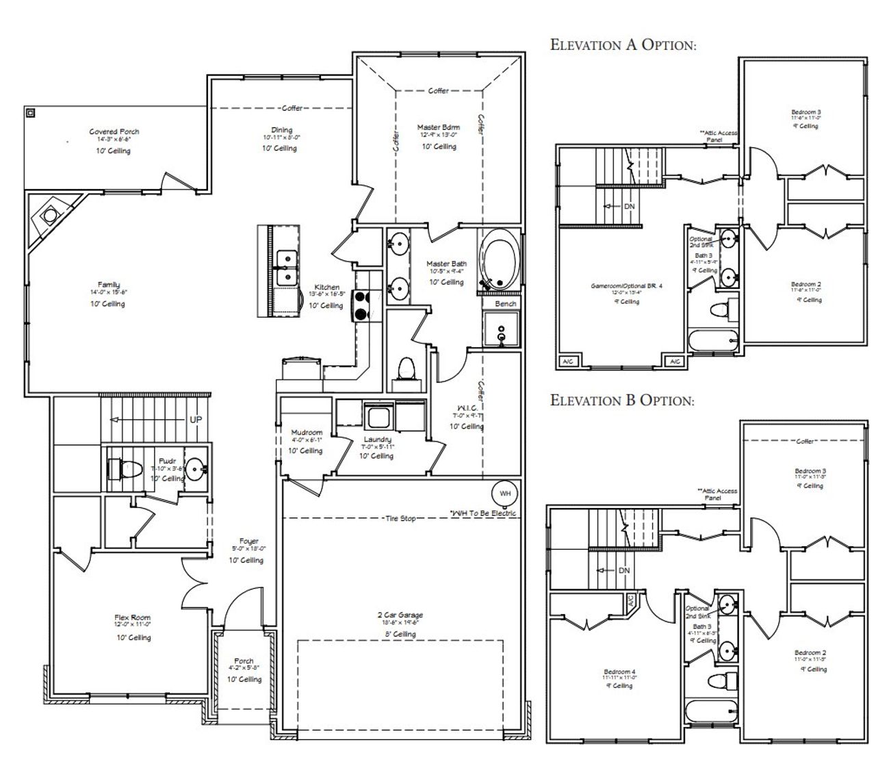 2D floor plan layout for the The Lavender by Avonley Homes in Rudder Pointe, Bryan, TX (Image 2). 2D floor plan layout for the The Lavender by Avonley Homes in Rudder Pointe, Bryan, TX (Image 2).