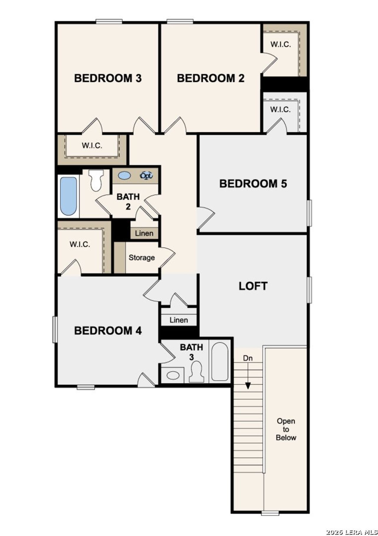2D floor plan layout of this home in Agave, San Antonio, TX (Image 2).