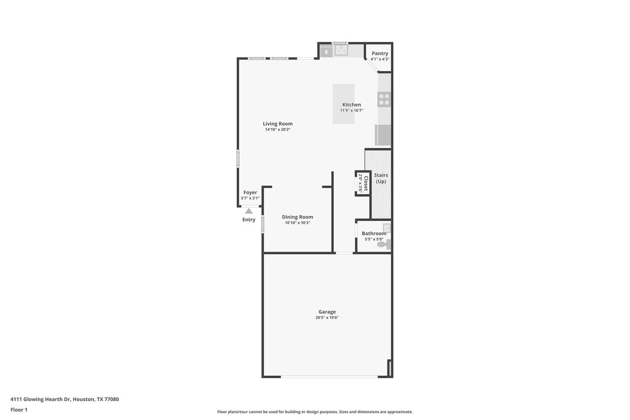 2D floor plan layout of this home in Parkway Commons - City Series, Missouri City, TX (Image 2). 2D floor plan layout of this home in Parkway Commons - City Series, Missouri City, TX (Image 2).