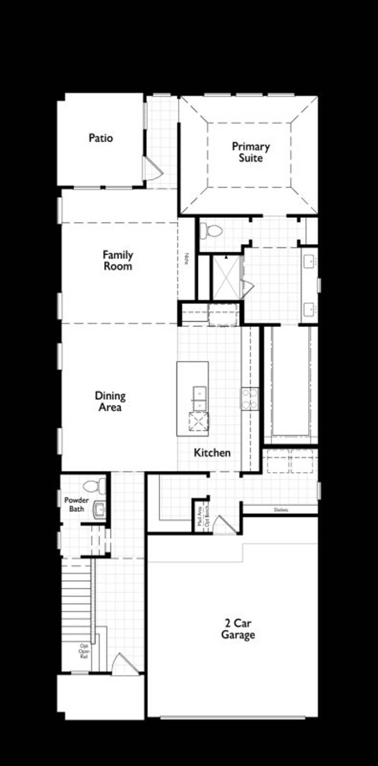 2D floor plan layout of this home in Jubilee, Hockley, TX (Image 2).