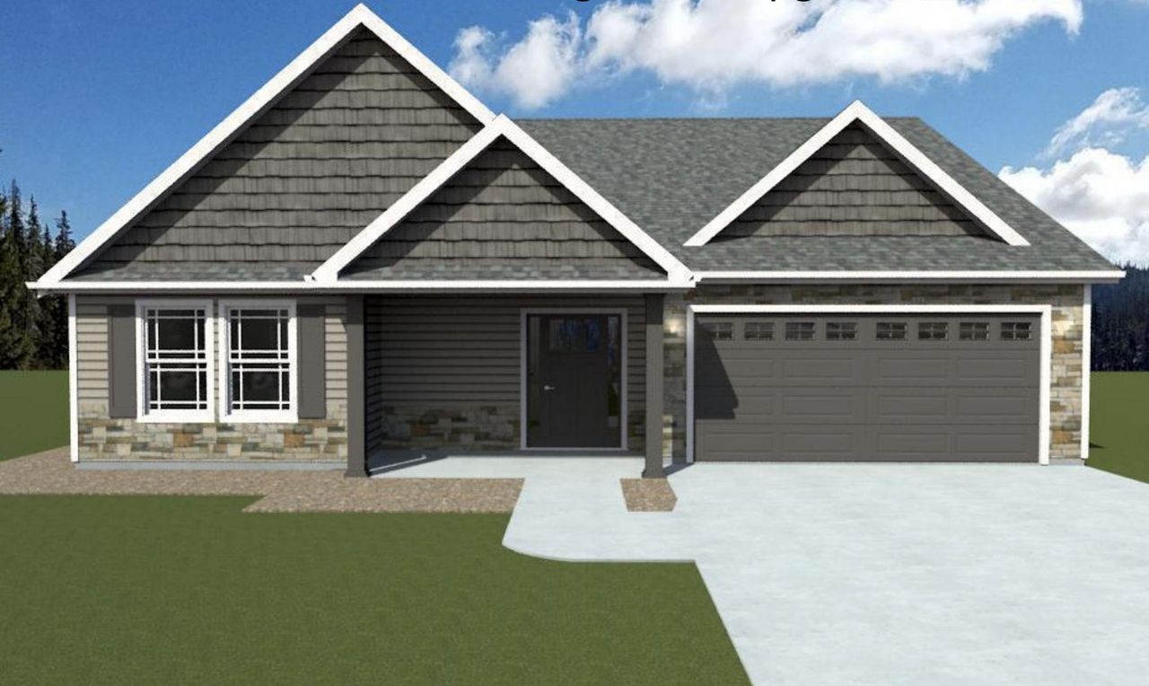Front exterior of a new home in Bent Tree, Gaffney, SC, highlighting curb appeal (Image 2).