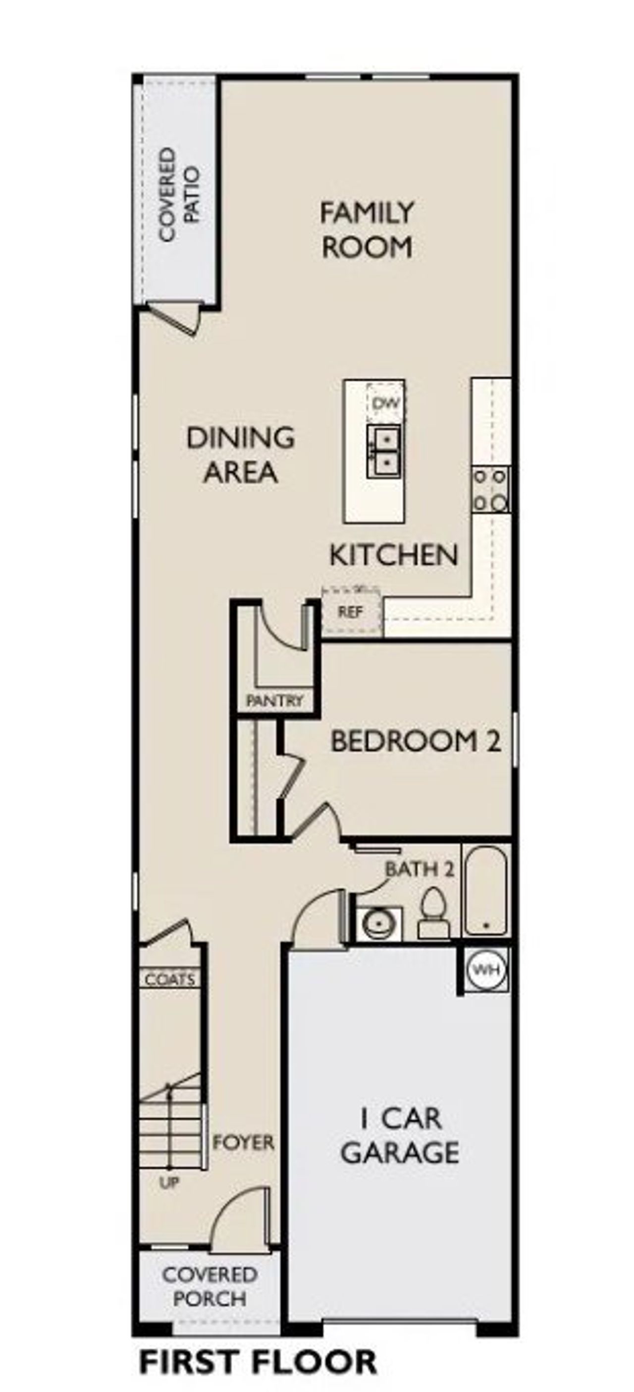 2D floor plan layout for the Teegarden by Starlight Homes in The Wilder, Adkins, TX (Image 2).