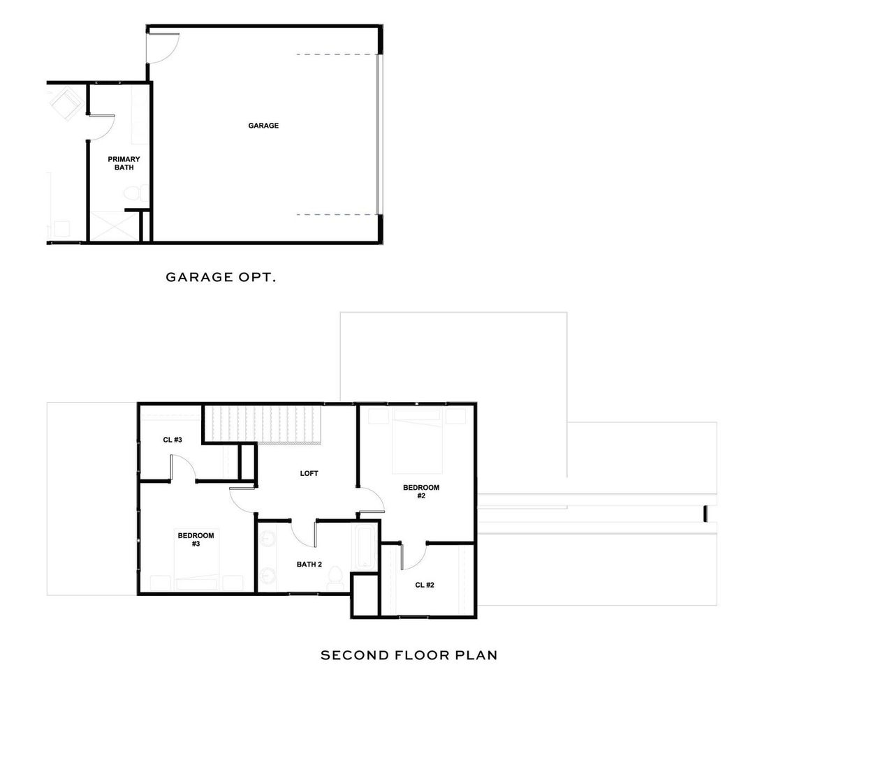 2D floor plan layout for the Hyde by New Leaf Builders in Midtown Nexton/Piedmont, Summerville, SC (Image 2).