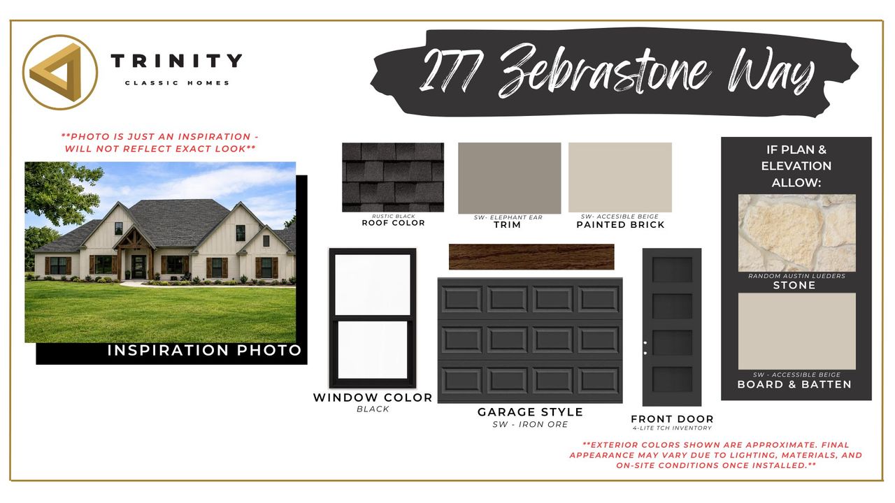 Sample of building materials used in homes in Zion Trails, Poolville (Image 2).