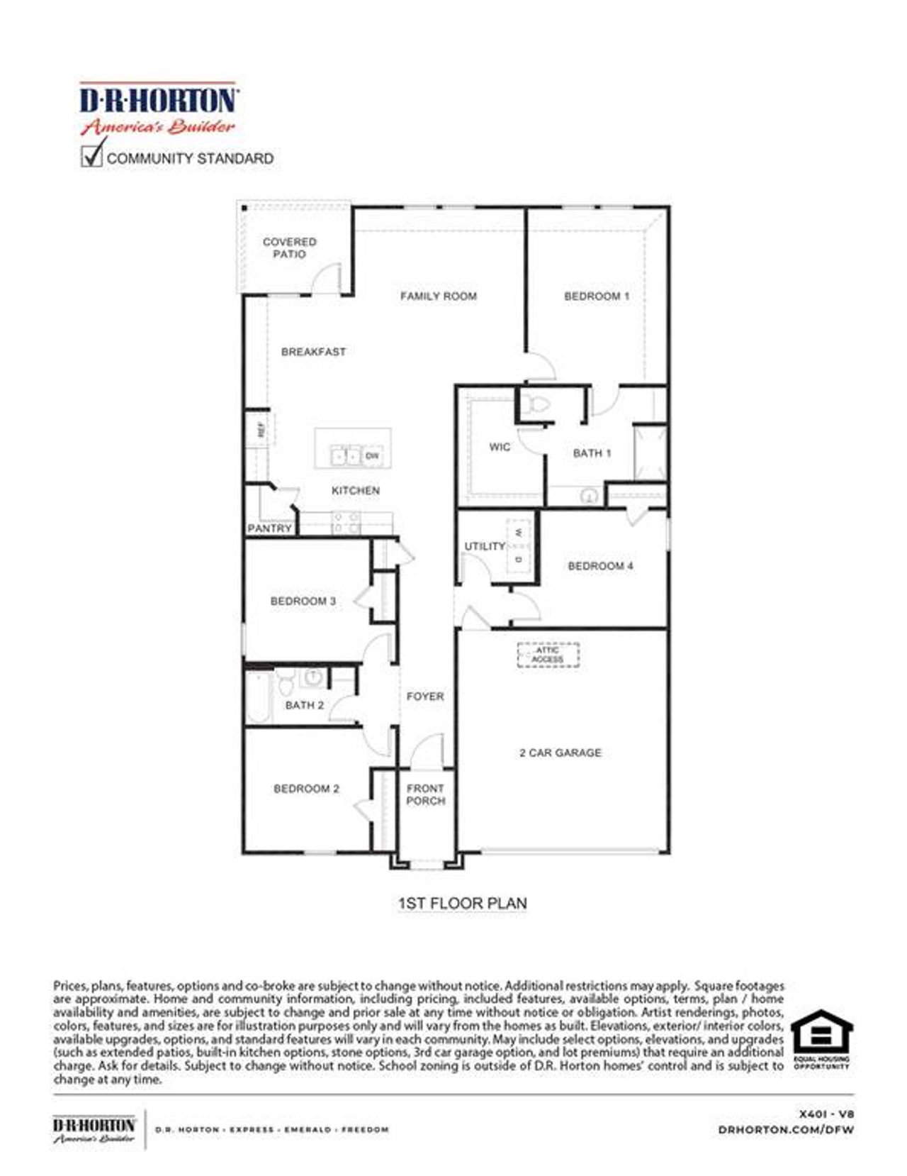 2D floor plan layout of this home in Waverly Estates, Josephine, TX (Image 2). 2D floor plan layout of this home in Waverly Estates, Josephine, TX (Image 2).