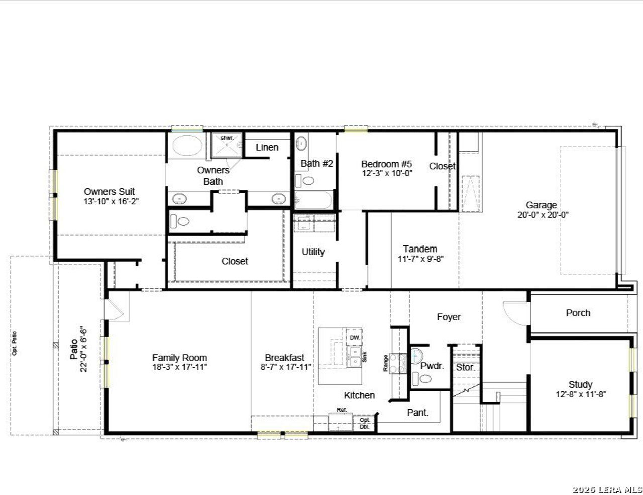 2D floor plan layout of this home in Cordova Crossing, Seguin, TX (Image 2). 2D floor plan layout of this home in Cordova Crossing, Seguin, TX (Image 2).