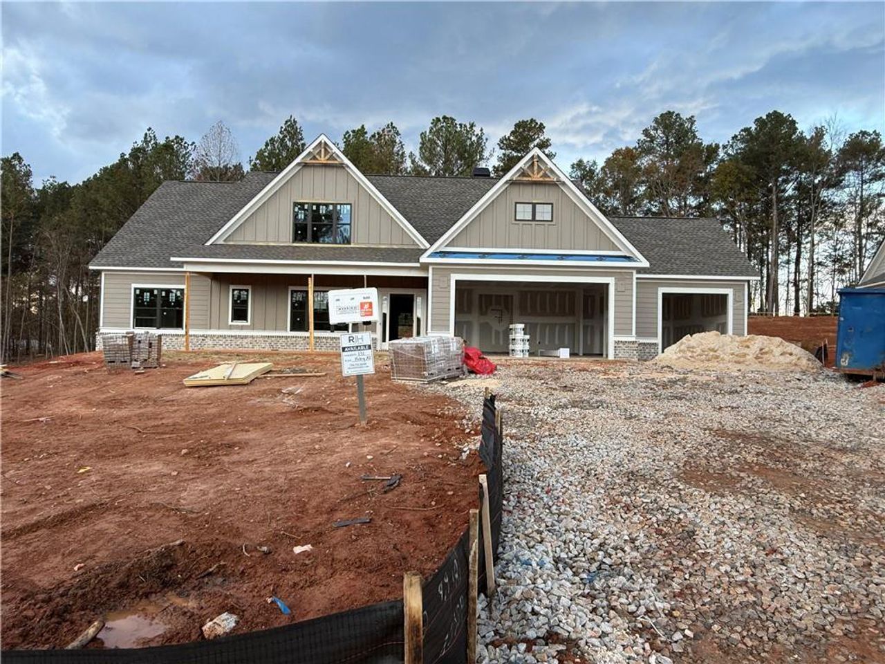 In-progress construction of a new home in Spring Creek, Monroe, GA (Image 2).