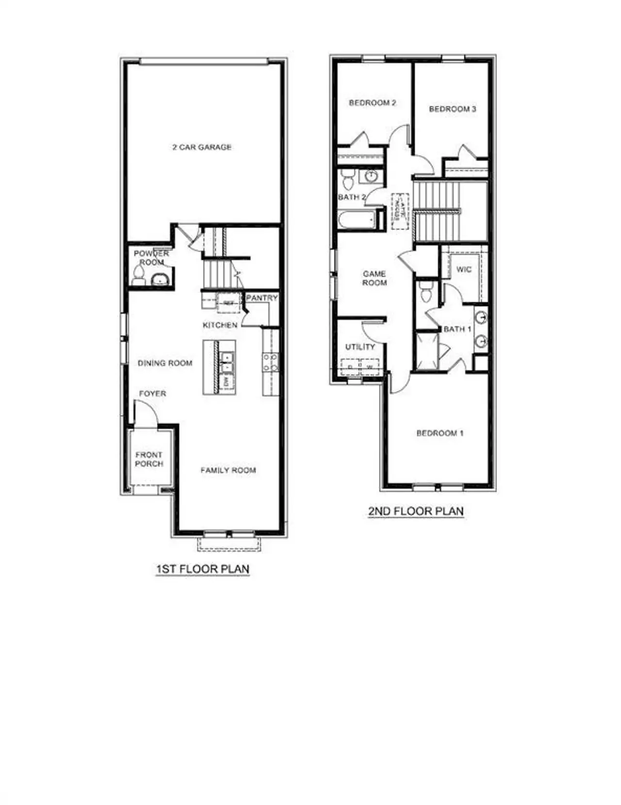2D floor plan layout of this home in Waterbend, Euless, TX (Image 2).
